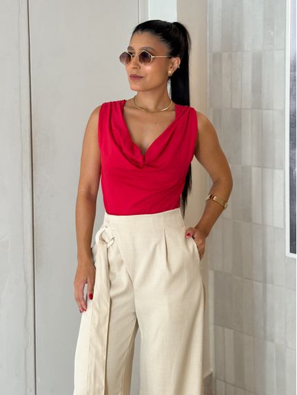 Body Decote Gaia Vermelho