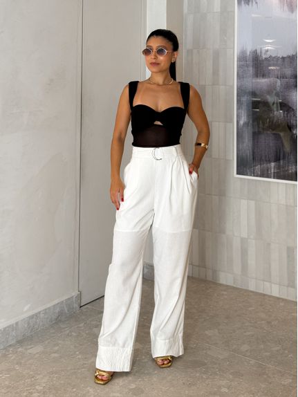 Calça Linho Célia Off