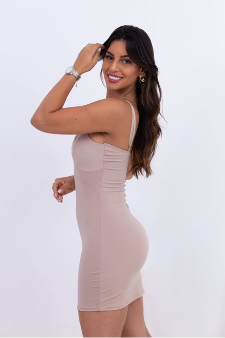 Vestido Modelador - Nude - CINTAS GLAMOUR