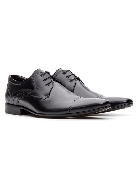 Sapato Social Masculino Bigioni Clássico 377 Preto - 377BG PRETO - Zero Mania