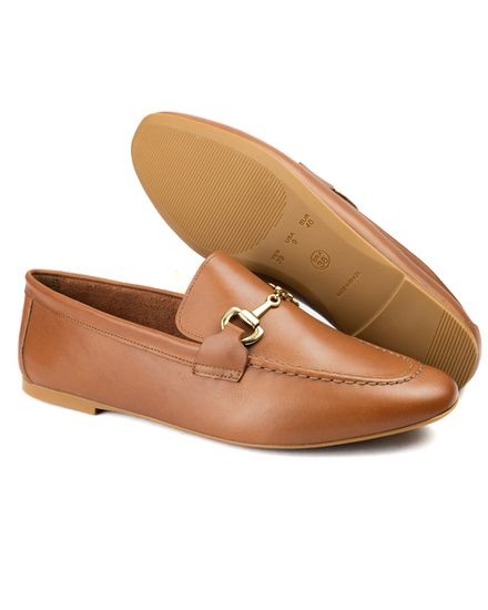 Mocassim Feminino em Couro Com Bridão- 1711050 HAVANA - 1711050 HAVANA - Zero Mania
