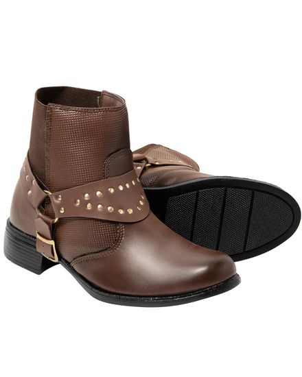 Bota Texana Feminina em Material Tecnológico Capuccino 16021 - 16021CAPUCCINO - Zero Mania