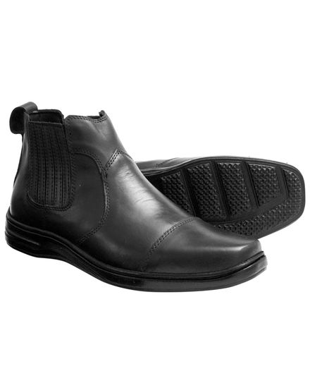 Botina Social SL em Couro Preto – 7020 - 7020PRETO - Zero Mania
