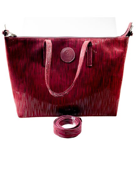 Bolsa Feminina em Couro Texturizado Almofadada Marsala - 002MARSALA - Zero Mania