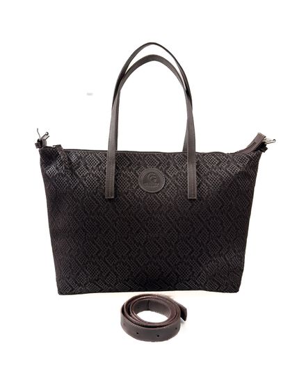 Bolsa Feminina em Couro Texturizado Almofadada Marron - 002MARRON - Zero Mania