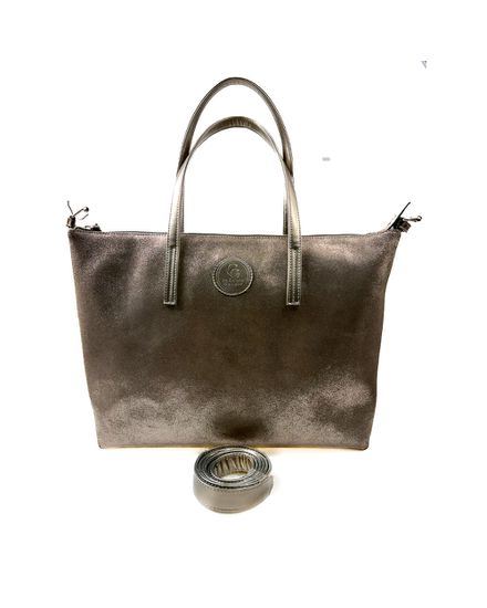 Bolsa Feminina em Couro Texturizado Almofadada Ônix - 002ONIX - Zero Mania