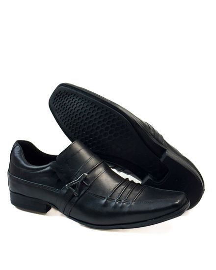 Sapato Social Masculino Calvest em Couro Preto - 14F087 - PRETO preto - 14F087-PRETO - Zero Mania