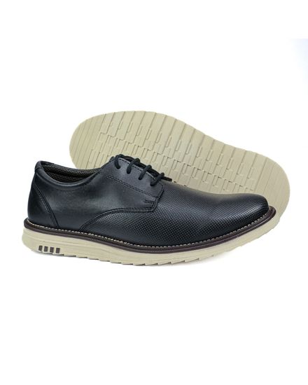 Sapato Casual em Material Tecnológico Pierutti Preto - 3140 - 3140-PRETO - Zero Mania