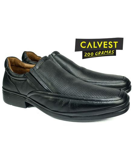 Sapato Masculino 200 gramas em Couro Carneiro 82F208 PRETO - 82F208 PRETO - Zero Mania