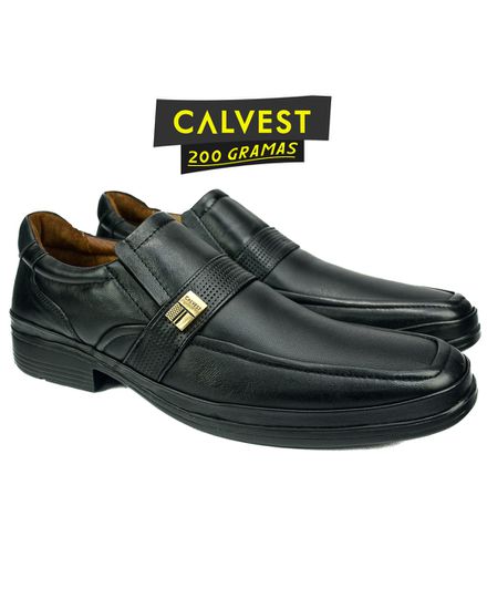 Sapato Masculino 200 gramas em Couro Carneiro 82F211 Preto - 82F211 PRETO - Zero Mania