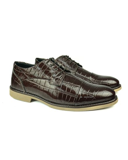 Sapato em Couro Verniz Croco 2001 BORDO - 2001 BORDO - Zero Mania