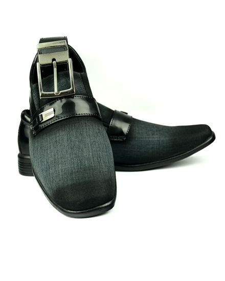 Kit Sapato Social + Cinto Pierutti 1005 - 1005-PRETO - Zero Mania