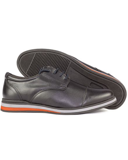 Sapato Casual Oxford em Material Tecnológico 3020-PRETO - 3020-PRETO - Zero Mania