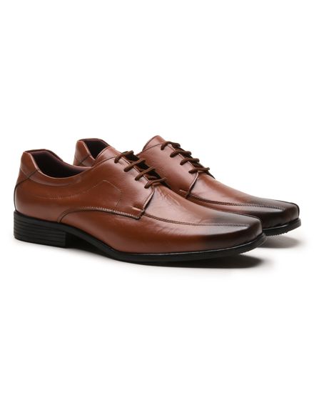 Sapato Social Masculino Calvest em Couro Havana -80F054 - 80F054-HAVANA - Zero Mania
