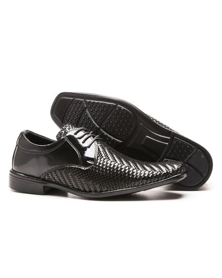 Sapato Social Trisse em Verniz Calvest de Amarrar - TRISSE 009 PRETO - TRISSE 009 PRETO - Zero Mania
