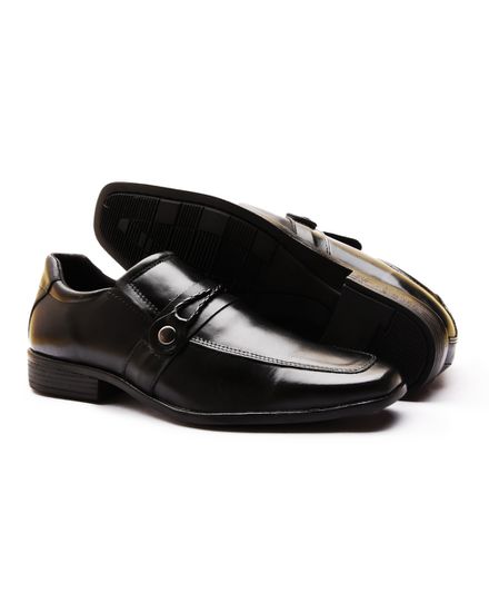 Sapato Social Masculino Calvest em Couro Preto-80F053 - 80F053 - Zero Mania