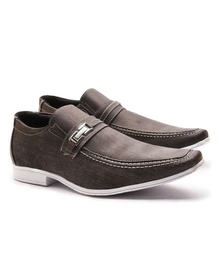 Sapato Casual Em Couro Legitimo Com Solado TR - 13F104 CHOCOLATE - 13F104 - CHOCOLATE - Zero Mania