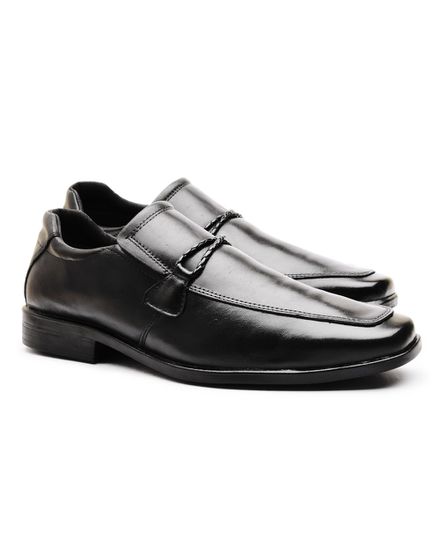 Sapato Social Masculino Calvest em Couro Preto-80F059 - 80F059 - PRETO - Zero Mania