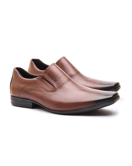 Sapato Social Masculino Calvest em Couro Pinhão Tradicional - 2305B461 - 2305B461PINHAO - Zero Mania