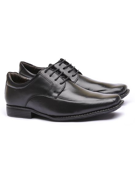 Sapato Flex-System Masculino Calvest em Couro Preto de amarrar - 1700F019 - 1700F019-PTO - Zero Mania