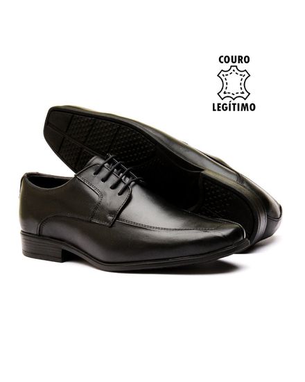 Sapato Social Masculino Calvest em Couro Preto de Amarrar - 2305D653 - 2305D653-PTO - Zero Mania