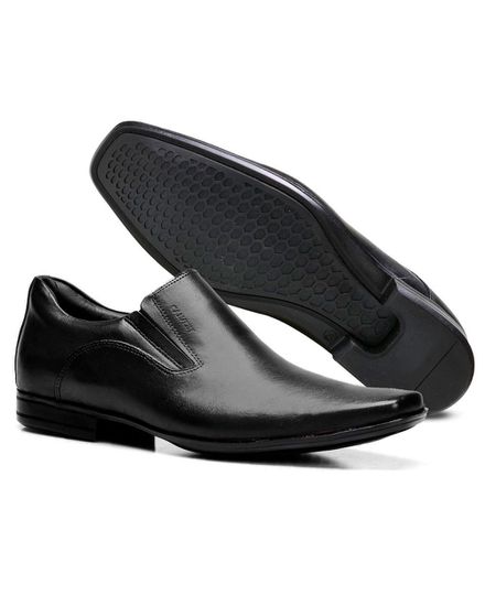 Sapato Social Masculino Calvest em Couro de Calçar Preto Tradicional - 2305B461 - 2305B461-PTO - Zero Mania