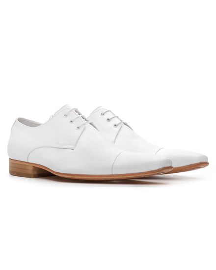 Sapato Social Masculino Bigioni Clássico 307 Mestiço Branco - 307BG BRANCO - Zero Mania