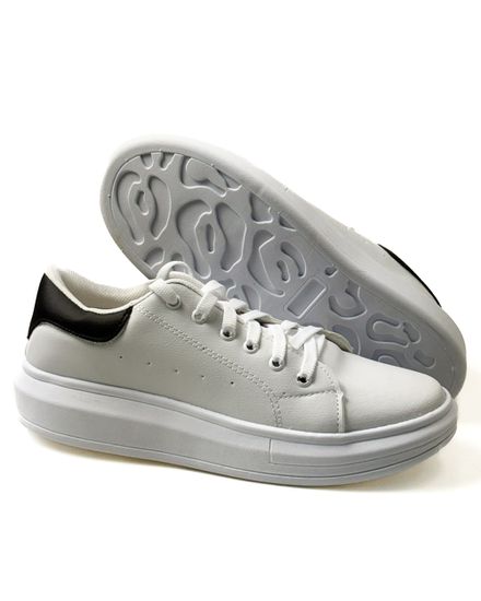Tênis Masculino em Material Tecnológico Branco 3006 - 3006 BRANCO - Zero Mania