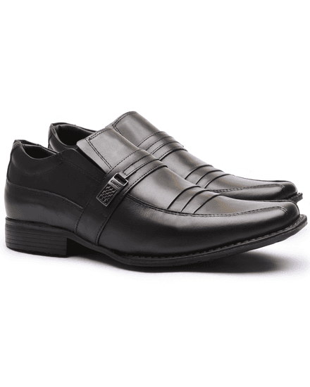 Sapato Flex-System Masculino Calvest em Couro Preto - 1700D822 - 1700D822-PRETO - Zero Mania