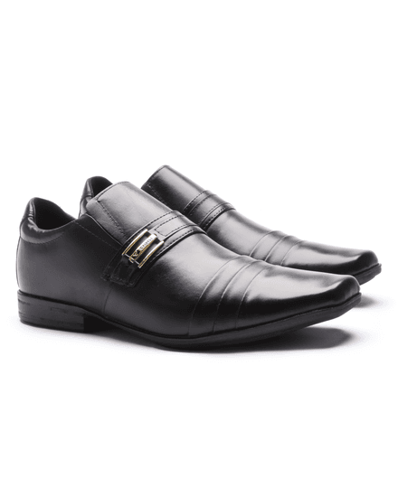 Sapato Social Masculino Calvest em Couro Preto de Calçar - 2300D722 - 2300D722-PTO - Zero Mania