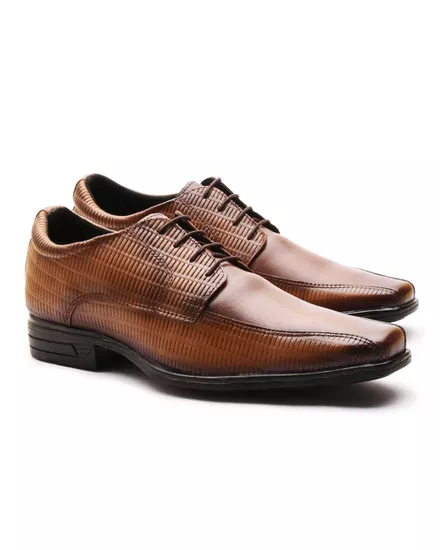 Sapato Social Masculino Calvest em Couro Chocolate - 15F089