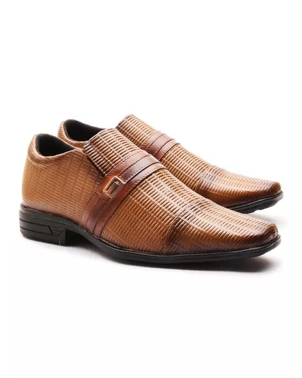 Sapato Social Masculino Calvest em Couro Chocolate - 15F089