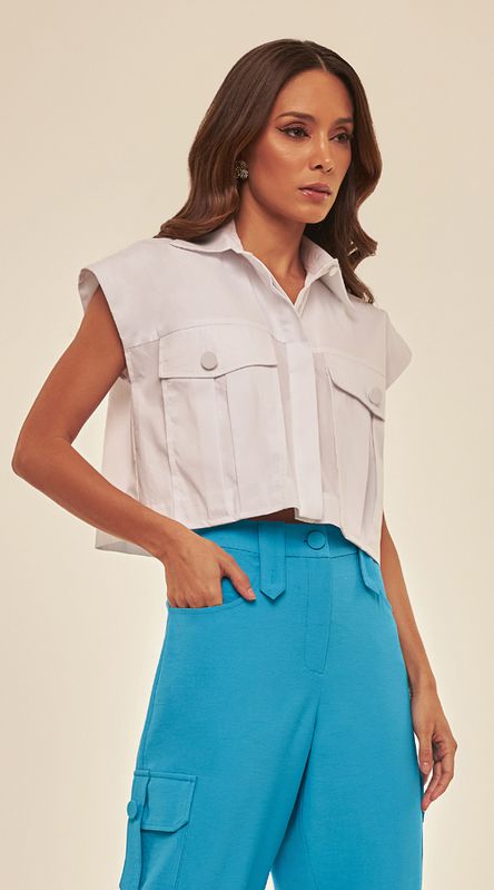Camisa Cropped Gabi - LENITA