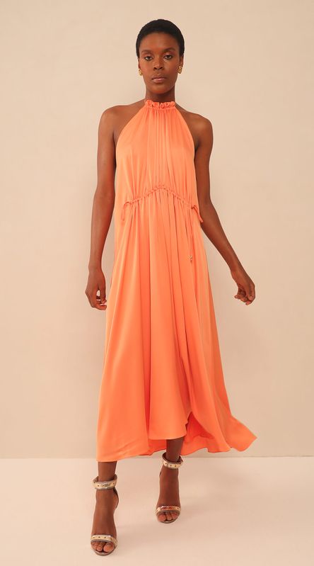 Vestido Midi Blair Coral - LENITA