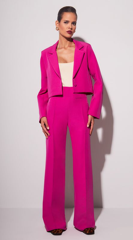 Calça Cintura Alta Virna Pink - LENITA