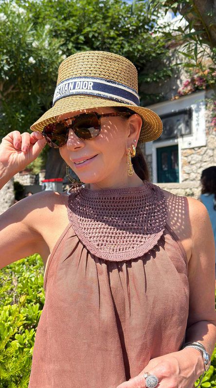 Blusa Túnica em Linho Marrom - LENITA