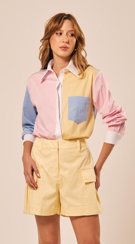Camisa Manga Longa Multicolorida - LENITA