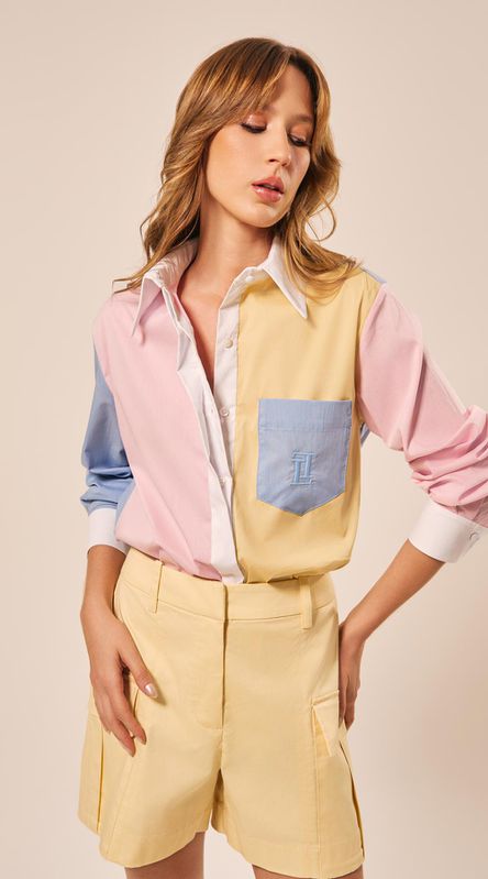 Camisa Manga Longa Multicolorida - LENITA