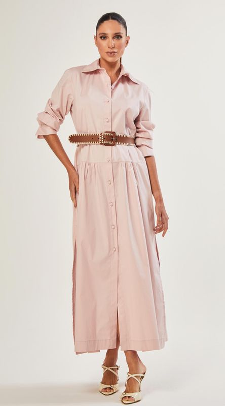 Chemise Tricoline Com Cinto - LENITA