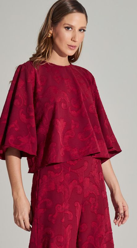 Blusa de Mangas Devorê - LENITA