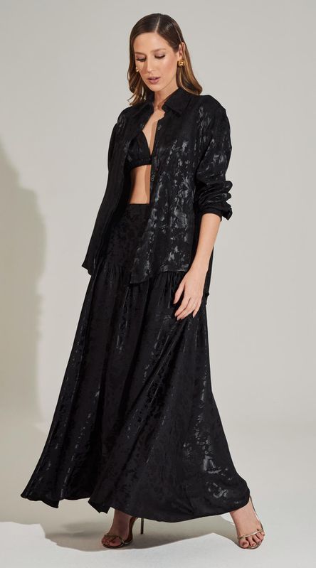 Saia Midi Jacquard - LENITA