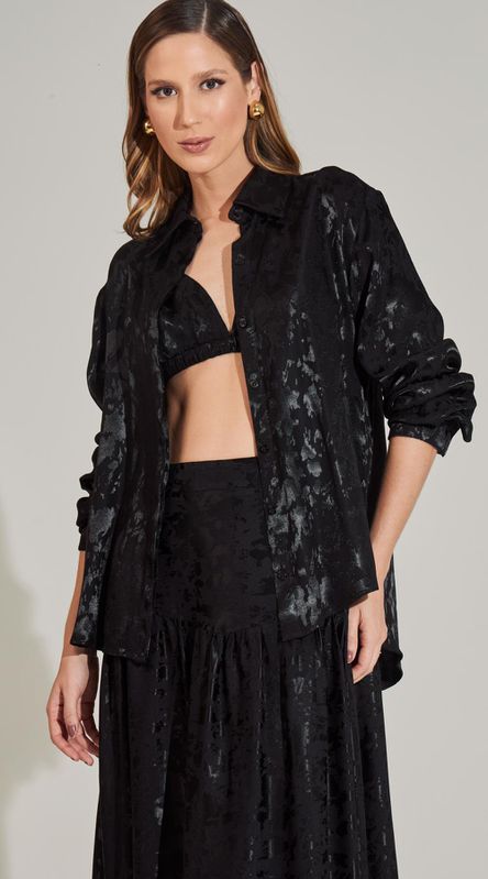 Conjunto Camisa e Top Jacquard - LENITA