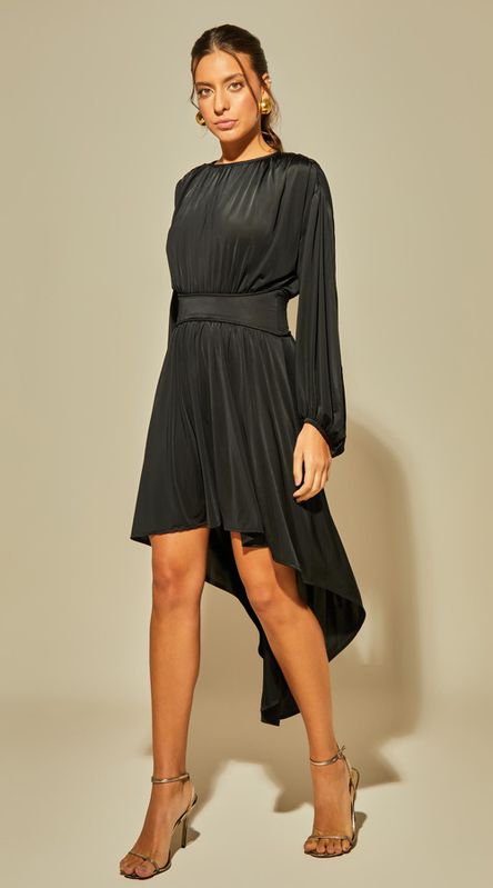 Vestido Jersey com Mangas - LENITA