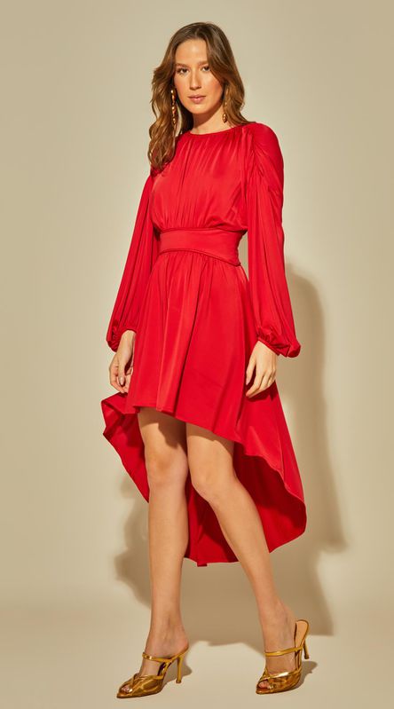 Vestido Jersey com Mangas - LENITA
