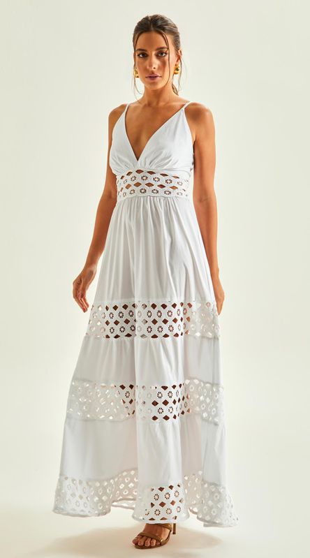 Vestido de Alças Guipir - LENITA