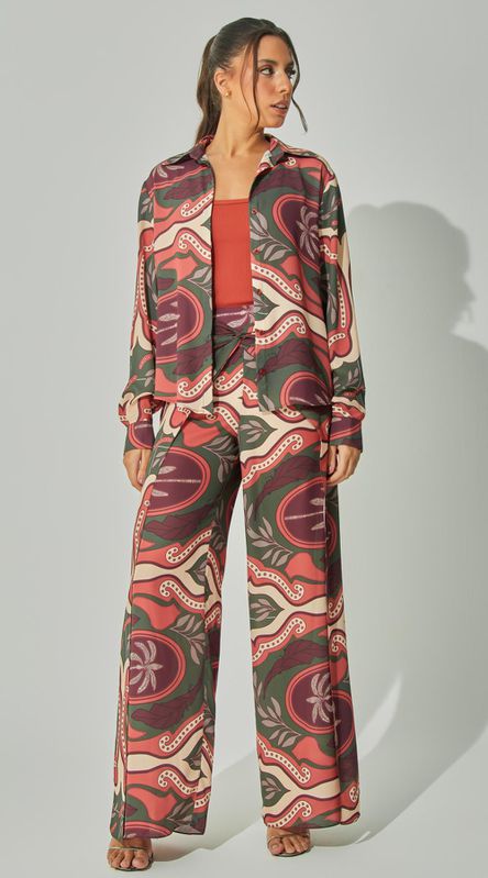 Calça Fluida Estampada - LENITA