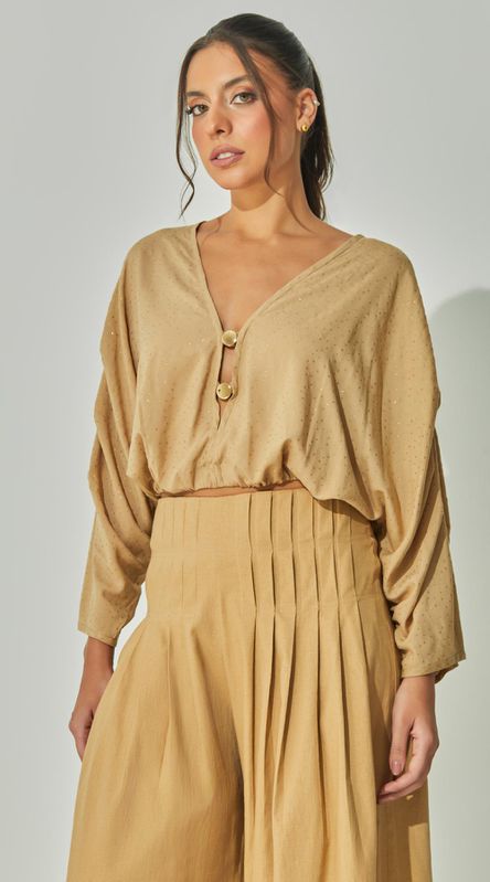 Blusa Poá Metalizado - LENITA