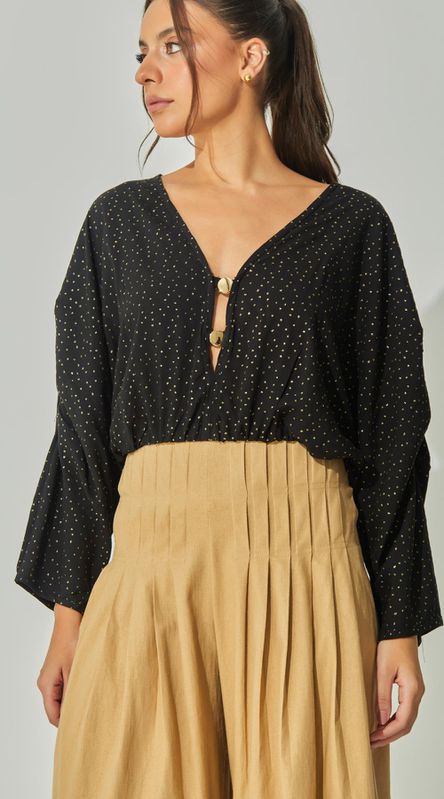 Blusa Poá Metalizado - LENITA