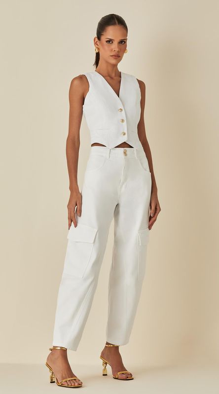 Calça Cargo Sarja - LENITA