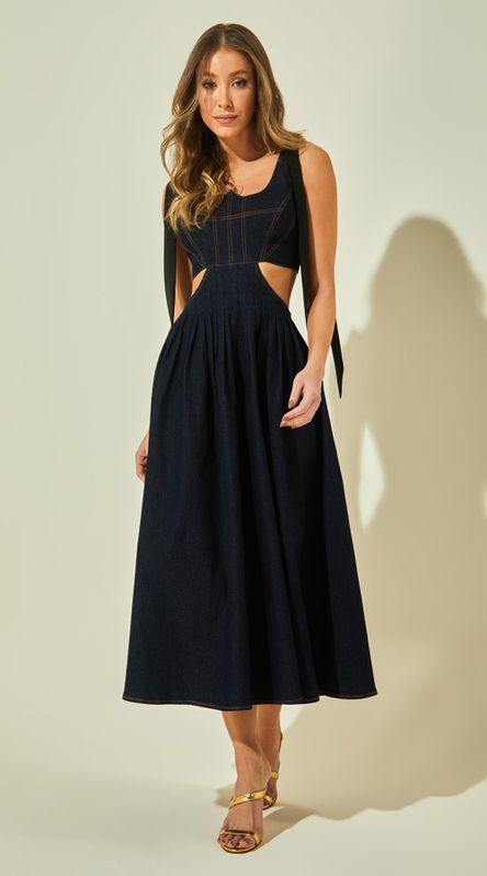 Vestido Midi Jeans - LENITA